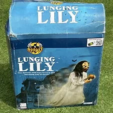 Spirit Halloween Lunging Lily Zombie Girl Animated Prop Animatronic NOS READ!