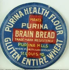 1880's-90's Purina Health Flour Brain Bread Gluten Entire Wheat Label F90