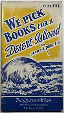 We Pick Books for a Desert Island, Vintage 1946 Holy Devotional Booklet.