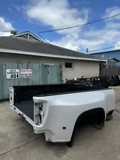 New Listing2020-2024 Chevy Silverado 3500 Abalone White Dually Bed 8 FT OEM BED ONLY DRW