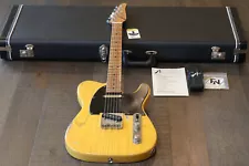 Tom Anderson T-Icon Electric Guitar Aged In Distress Trans Butterscotch + OHSC