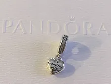 New Authentic Pandora “My Beautiful Wife / Forever & Always” Locket Charm