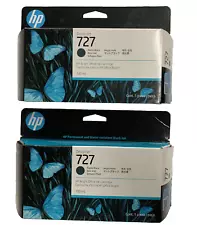 HP B3P22A Matte Black Ink 727 New June 2025 in Date for SALE