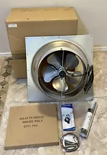 Natural Light Solar Attic Fan System 10 Watt Gray Energy Systems