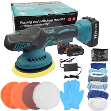 20PCS Cordless Car Polisher Buffer Machine Cordless 6 Speed Car Polishing Kit