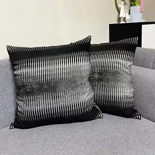 Decorative Throw Pillow Covers for Sofa Office Set of 2 Soft Abstract 20"x20"