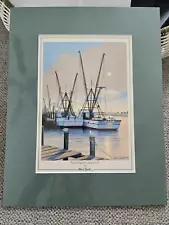 Alan Cheek Art Print 1987 Early Fog Over Sugarloaf Capt Stacy Morehead City NC