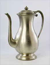 Pewter Coffee Pot Genuine Old English VINTAGE 9 1/2"