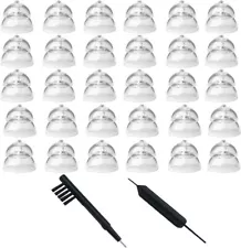 MiniFit Power Domes for Oticon Hearing Aids, Cleaning Brush Tools and Carry Case