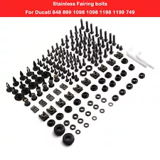 For Ducati 848 899 1098 1198 1199 749 Stanless Fairing bolts Kit Screws Clips (For: 2007 Ducati 1098)