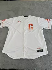 San Francisco Giants Jersey Mens Extra Large White City Connect Bart #21 Nike