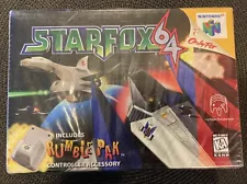 Star Fox 64 (Nintendo 64, 1997) Unopened, with Rumble Pak