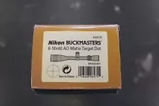 Nikon Buckmasters 6-18x40mm Scope with Target Turrets & Target Dot Reticle