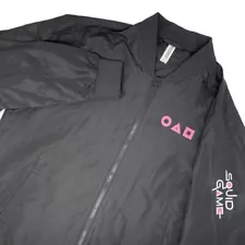 Squid Games Large Independent Trading Co. Black Light Men's Windbreaker Jacket