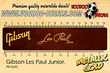 Gibson Les Paul JUNIOR (ALL GOLD) waterslide decals