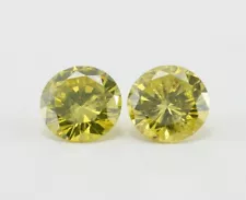 1.8mm round canary yellow colored diamond .02ct-.03ct Natural loose treated