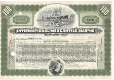 1926 Authentic Titanic 100 Shares Stock Certificate –White Star Line -102 yr old