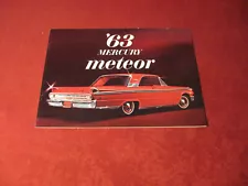 1963 Mercury Meteor Large Prestige Sales Brochure Booklet Catalog Old Original