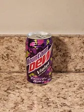 Mountain Dew Violet Full 12oz Can Sealed Unopened Japan