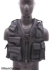 1/6 Scale Toy FBI - Black Body Armor Vest & Tactical Vest