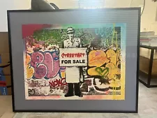 HIJACK Mr.Brainwash's son Graffiti for sale Hand signed Urban street Art # 1/1.