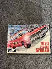 ORIGINAL MPC 1970 Mercury CYCLONE SPOILER 1/25 Scale Customizing Model Car Kit