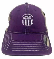 Union Pacific Railroad AHEAD Cap Hat Purple with Pride Flag on the side NWT