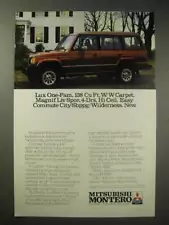 1989 Mitsubishi Montero Ad - Lux One-Fam, 138 Cu Ft