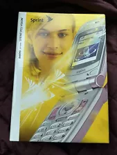 Sanyo SCP-2400 Sprint Flip Cellphone Numeric Keypad Cellular Phone Vintage w Box