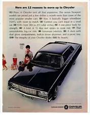 1965 Chrysler Automobile Ad: New Yorker 2 Door Hardtop Model Pictured