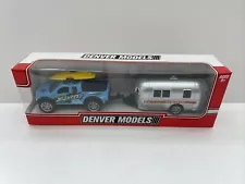 Denver Models - Metal/Plastic Pickup Truck and Camper Trailer