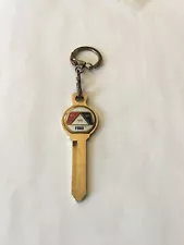 Vintage Ford Crest Metal Blank Keychain, Uncut Key Ring Accessory