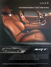 2014 Dodge SRT Viper Coupe & Interior photo "Details Start from Within" print ad