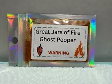 Ground ghost pepper .3oz or 10g for spicing up your food "WARNING" very hot!