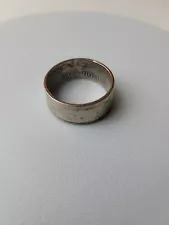 COIN RING Authentic Kennedy Half Dollar. 1978