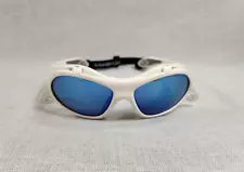 Gargoyles Gamer Sunglasses White Blue Mirror Lens