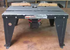 older Craftsman 18-in. aluminum router table w/ 1 HP router