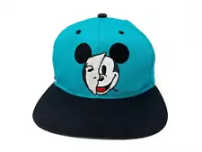 Vintage Mickey Mouse Phantom of the Opera Hat Snapback 90s Disney Cap H23