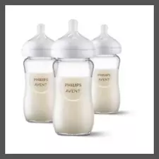 Philips Avent 3pk Glass Natural Baby Bottle with Natural Response Nipple -