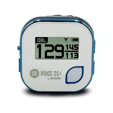 GolfBuddy Voice 2S+ Talking GPS Golf Rangefinder with Slope On/Off - Blue/White