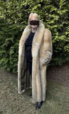 Full Length SAGA Fox Fur Coat | Thick, Silky Soft Fox Pelts | Statement Coat