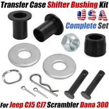 Complete For Jeep CJ5 CJ7 Scrambler Dana 300 Transfer Case Shifter Bushing Kit