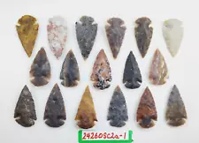 New Listing17 Piece Collection 2" Spearheads - Arrowheads - Hand Knapped Agate