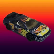 2000 Hot Wheels Blue Flames Ferrari F355 Challenge Loose Damaged