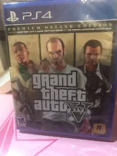 Grand Theft Auto GTA V For Playstation 4 PS4 Video Game Fun Black Sale Premium