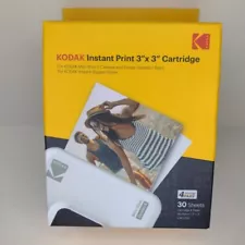 KODAK Instant Print 3"x 3" Cartridge 30 Sheets For Mini Shot 3 Camera