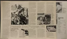 1974 Penton Dual Purpose 250 4pg Motorcycle Test Ad