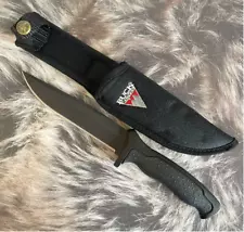 Vintage US 2000 BUCK Model 650 Nighthawk Fighting Knife w/ Sheath