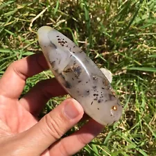 DENDRITIC Agate Massage Wand Crystal Dendrite Acupuncture