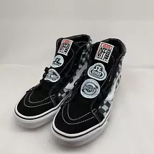 Mint VANS Sk8-Hi Reissue SE Bikes Big Ripper Black Blue Checkers Men 6.5 W 8